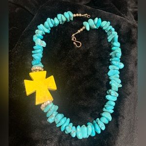 Turquoise Cross Necklace